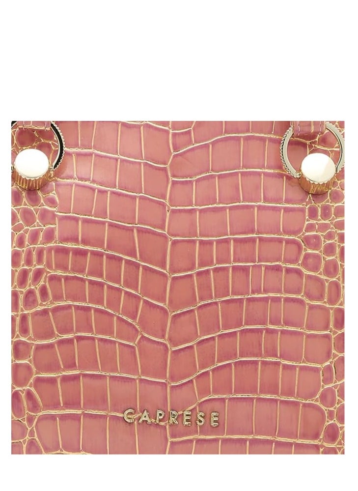 CAPRESE - Caprese Miranda Satchel, Pink-Large | Stylish Handbag for Women with Animal Print | Secure Top Zip & Multiple Compartments | Perfect for Casual & Daily Use - Image 1