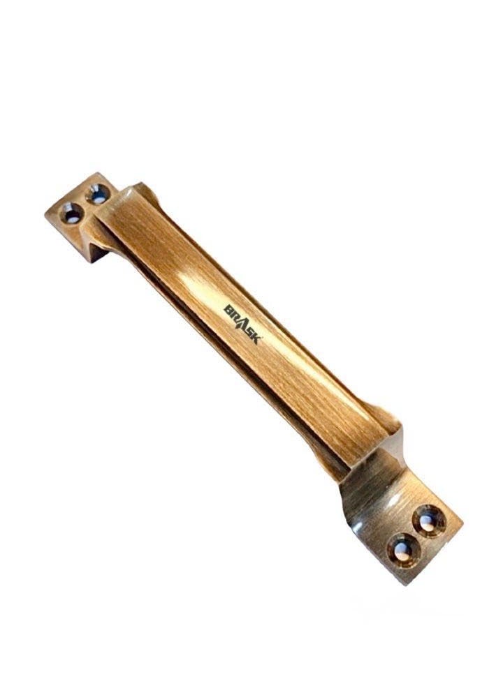BRASK BRASK Brass Window Handle NO 301 Brass Cabinet Handle Drawer Handle Door Handle with Screws 5 Inches 125 mm Pack of 10 Antique  - Image 2