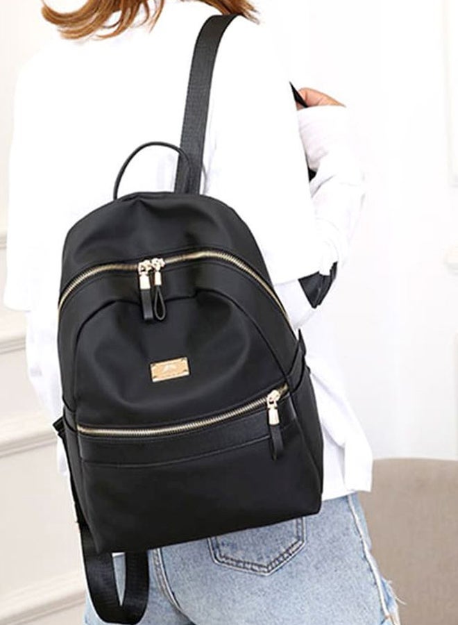 Solid Backpack With Pouch Bag 33 inches Black