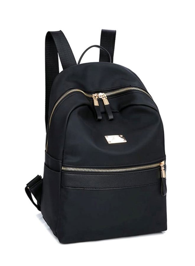 Solid Backpack With Pouch Bag 33 inches Black