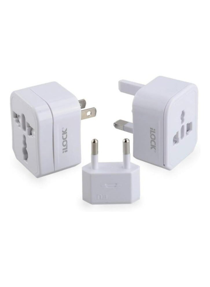 iLOCK Universal Travel Adapter | US to UK/EU/AUS | Compact & Portable - Image 4