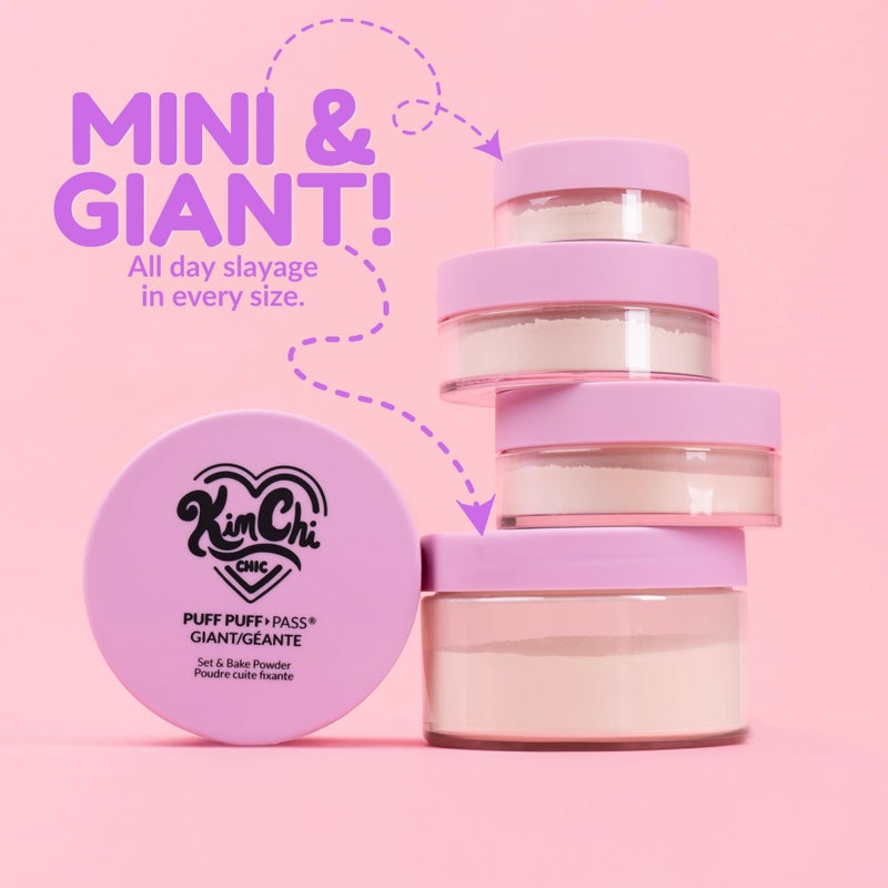 Kimchi Chic بودرة التثبيت KimChi Chic Beauty Puff Puff Pass Set & Bake، بودرة ناعمة للتشطيب - شفافة - Image 3