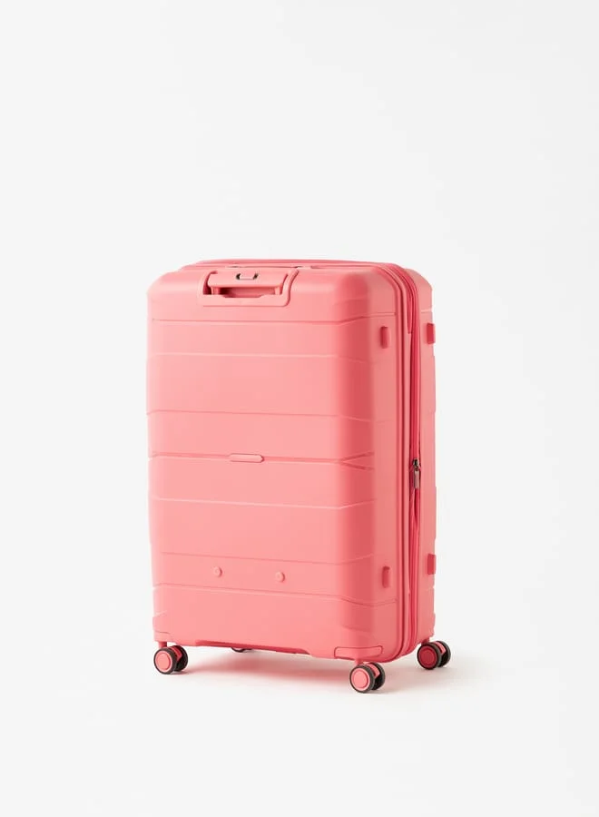 it Textured Hardcase Luggage Trolley Bag with Retractable Handle