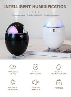 Generic 350ml Humidifier, Essential Oil Diffuser with Colorful Breathing Light, Suitable for Bedroom and Office Use  - Image 2
