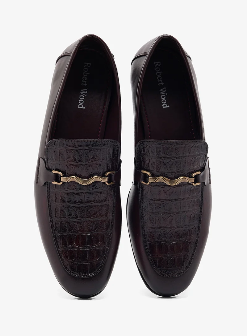 Robert Wood  Textured Bit Formal Loafers for Men | Best Price UAE