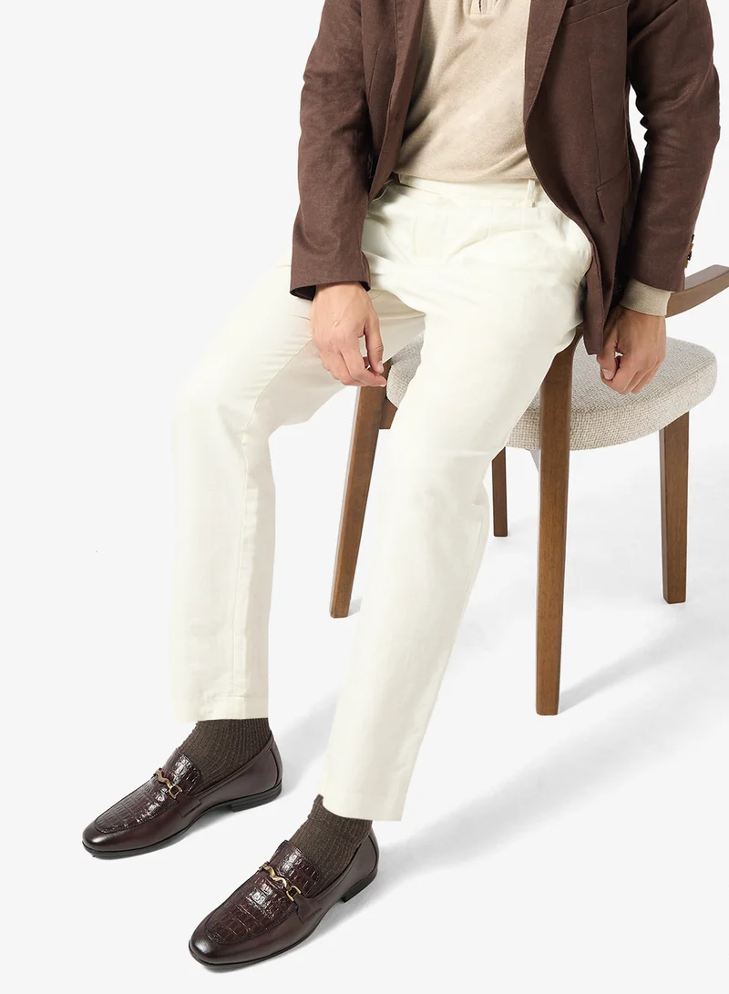 Robert Wood  Textured Bit Formal Loafers for Men | Best Price UAE