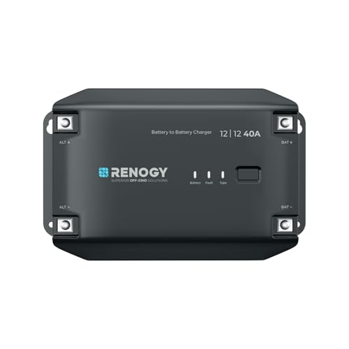 Renogy 12V 40A DC to DC Battery Charger, Using Multi-Stage Charging in RVs, Commercial Vehicles, Boats, Yachts - Image 1