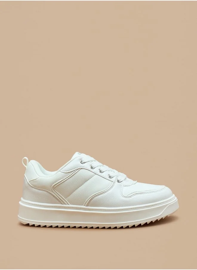 ميسي Missy Panelled Lace-Up Low Ankle Sneakers