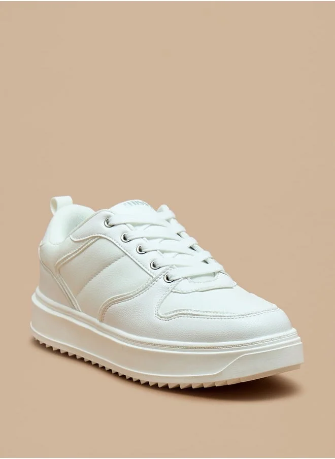 MISSY Missy Panelled Lace-Up Low Ankle Sneakers