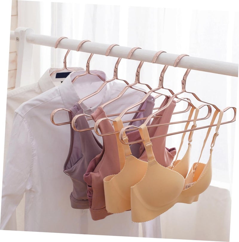 Non-Slip Alloy Coat Hangers Thickened Traceless Clothes Hangers for Home Closet 10pcs Set Sturdy Aluminum Clothes Storage Solution Random Color Random Color - Image 5