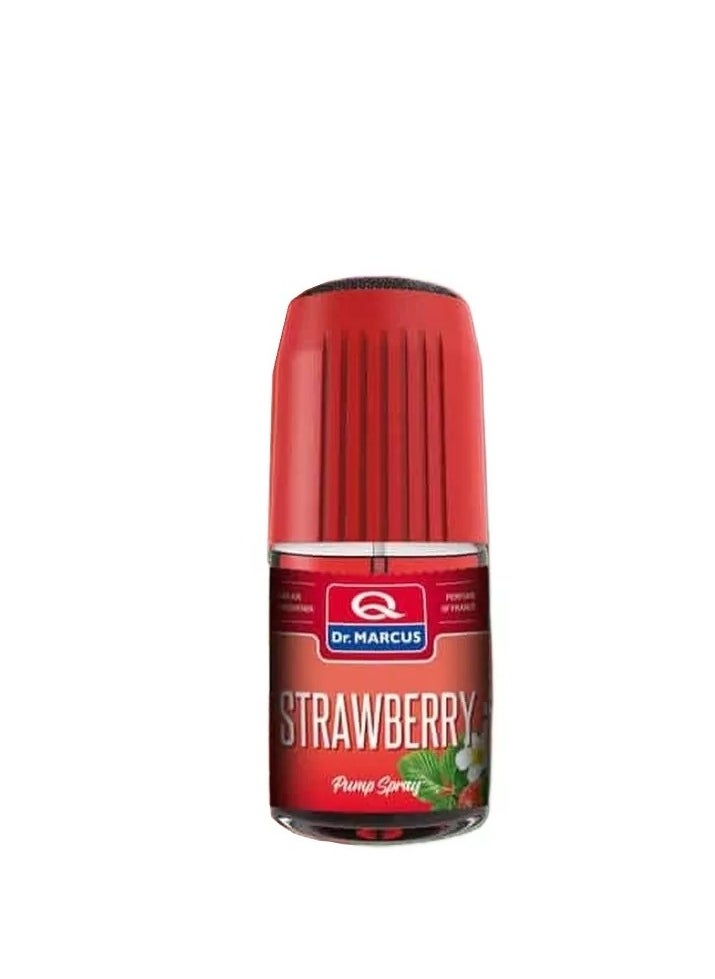 Dr.MARCUS Pump Spray Car Air Freshener Strawberry ​Scented Perfume For Cars 50 Ml 