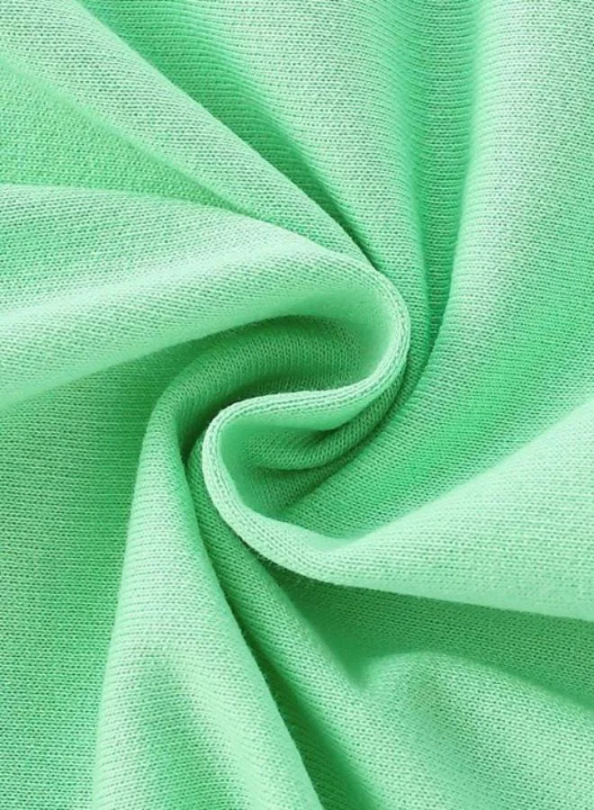 YUNIQEE Green Printed Long Sleeve Crew Neck T-Shirt
