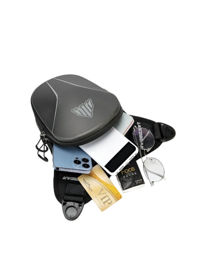 Laico Bear Leg Bag Motorcycle Waist Pack for Men Women Champaign Color 3 Functions Crossbody Bag Satchel Waterproof for Motorcycle Scooter - Image 3