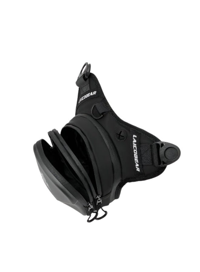 Laico Bear Leg Bag Motorcycle Waist Pack for Men Women Champaign Color 3 Functions Crossbody Bag Satchel Waterproof for Motorcycle Scooter - Image 2