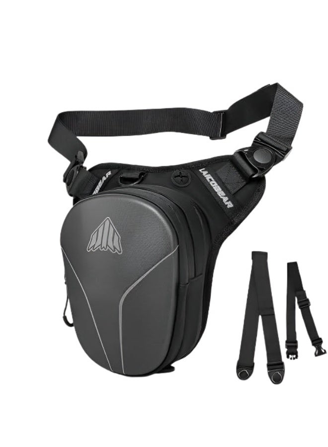 Laico Bear Leg Bag Motorcycle Waist Pack for Men Women Champaign Color 3 Functions Crossbody Bag Satchel Waterproof for Motorcycle Scooter - Image 1