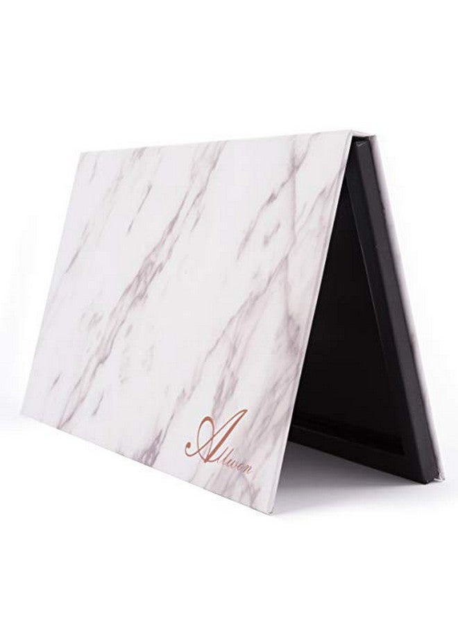 Allwon Magnetic Palette Marble Empty Makeup Palette With Mirror For Eyeshadow Lipstick Blush Powder (White) - Image 1