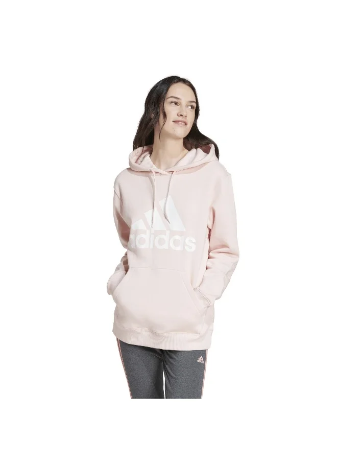 Adidas W Bl Fl R Hd Pink Training Sweatshirts 2XS