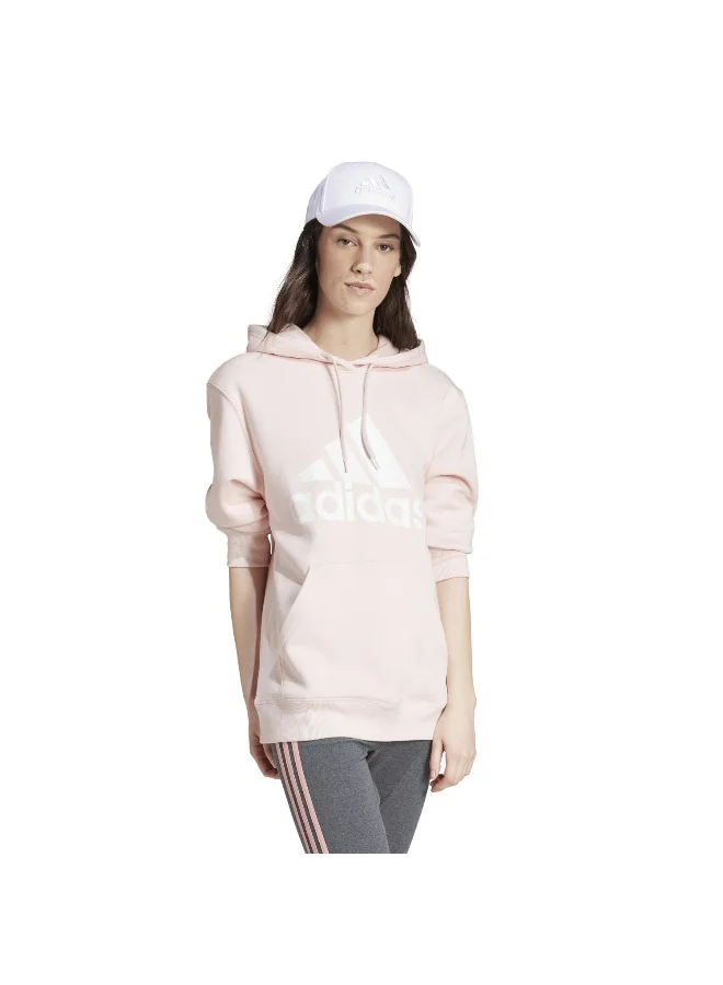 Adidas W Bl Fl R Hd Pink Training Sweatshirts 2XS