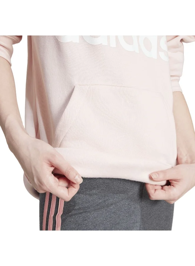 Adidas W Bl Fl R Hd Pink Training Sweatshirts 2XS