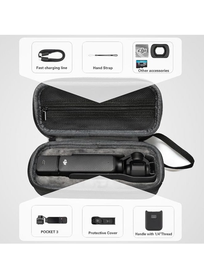 Osmo Pocket 3 Case, Portable Carrying Case Hard EVA Storage Bag for DJI Osmo Pocket 3 Creator Combo Accessories - Image 2