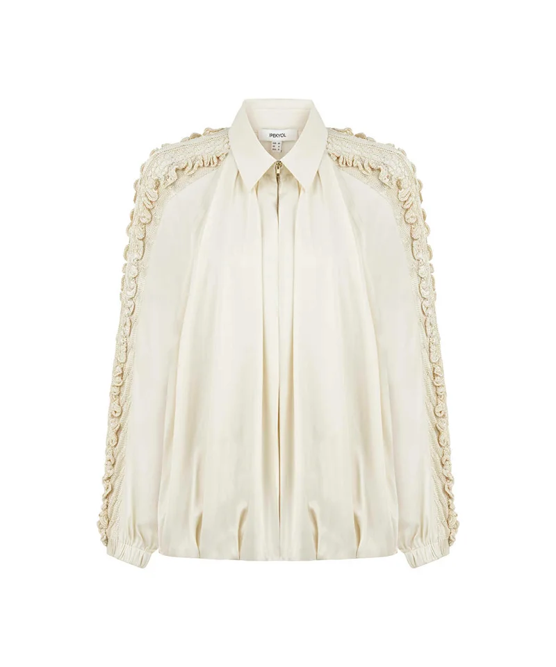 Ipekyol  Mixed Knit Sleeve Jacket for Women | Best Price UAE