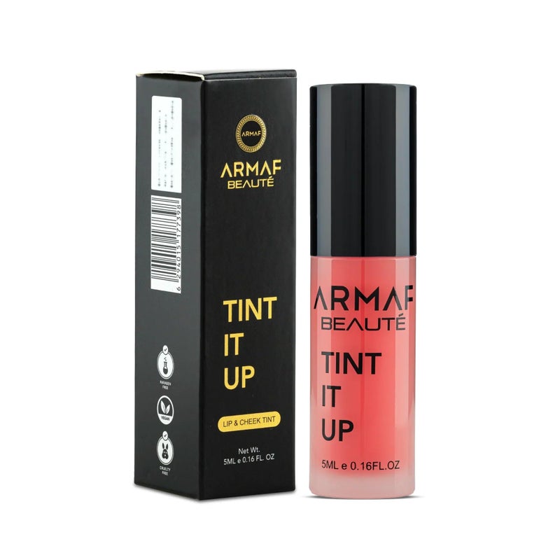 Armaf Beaute Armaf Beauté Tint It Up: Lip & Cheek Tint | Blush For Cheeks, Long Lasting, Highly Pigmented, Intense Color | Non Sticky | Deep Carmine Pink, 5ml - Image 3