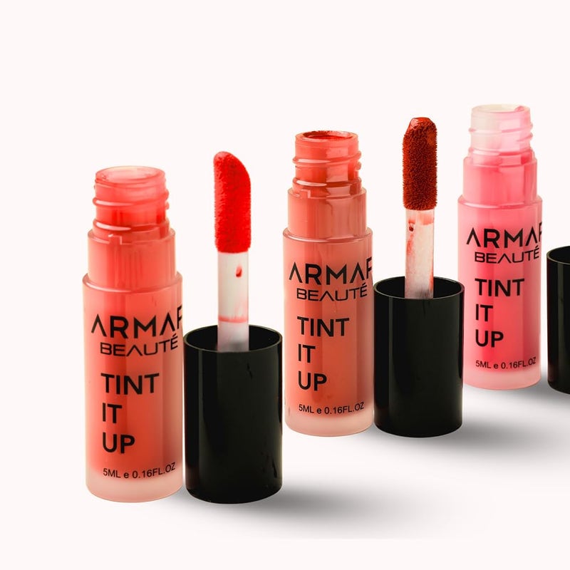 Armaf Beaute Armaf Beauté Tint It Up: Lip & Cheek Tint | Blush For Cheeks, Long Lasting, Highly Pigmented, Intense Color | Non Sticky | Deep Carmine Pink, 5ml - Image 2