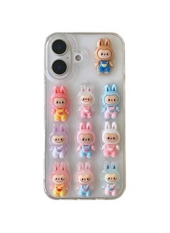 Arabest Case for iPhone 12 LABUBU DIY Phone Case TPU Kawaii Silicone Scratch Resistant Shockproof Girls Women (14,B)  - Image 1