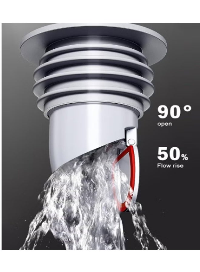 غطاء الختم حلقة أنابيب الصرف الصحي ، فاخ الصرف الصحي ضد الرائحة السيليكون ، ختم أنابيب الصرف الصحي السيليكون مناسب للحمام أدوات تنظيف المطبخ - Image 2