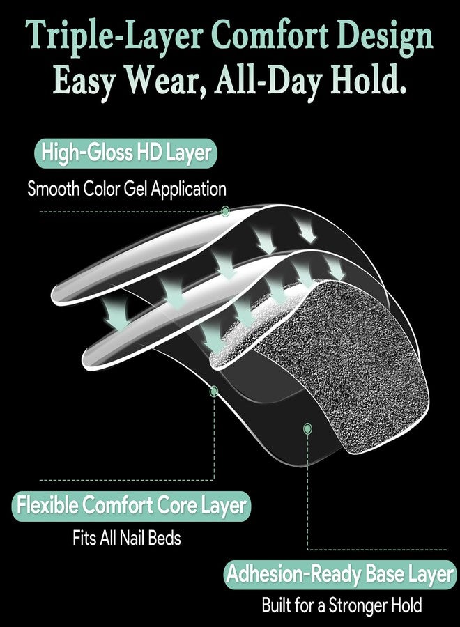 Leykosh Medium Square Nail Tips, 15 Sizes 240 PCS Clear Acrylic Soft Fake Nails Gel Nail Tips, Full Cover Pre-Shaped Matte Long Lasting Press on Nails Extension for DIY Beginners & Salon Manicure - Image 3
