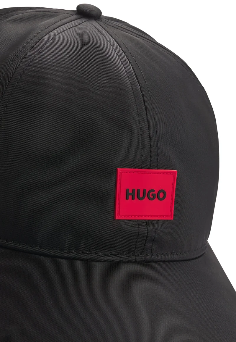 HUGO Six-panel cap with silicone logo patch