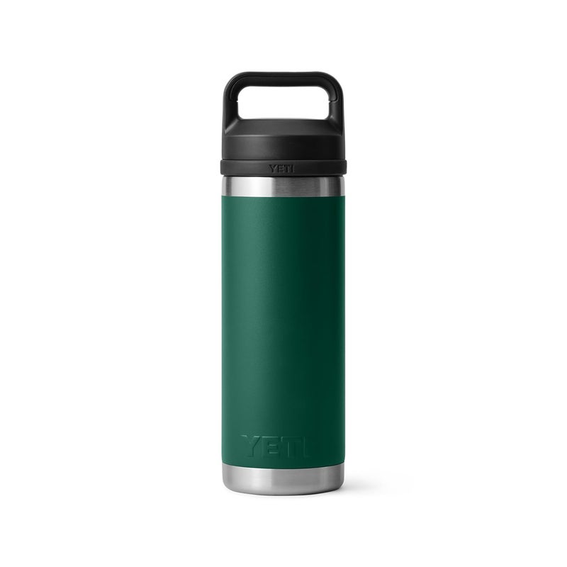 YETI Rambler 18 oz Bottle, Vacuum Insulated, Leakproof, Stainless Steel with Chug Cap, Black Forest Green - Image 5