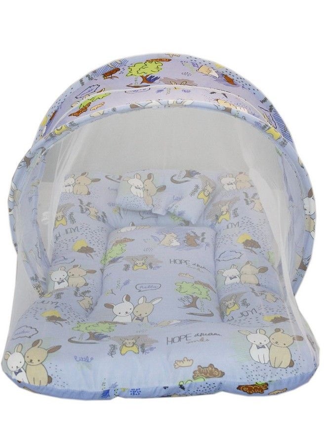 Amardeep and Co - Toddler Mattress With Mosquito And Insect Protection Net 70 * 40 Cms (Rabbit Mauve) - Image 1
