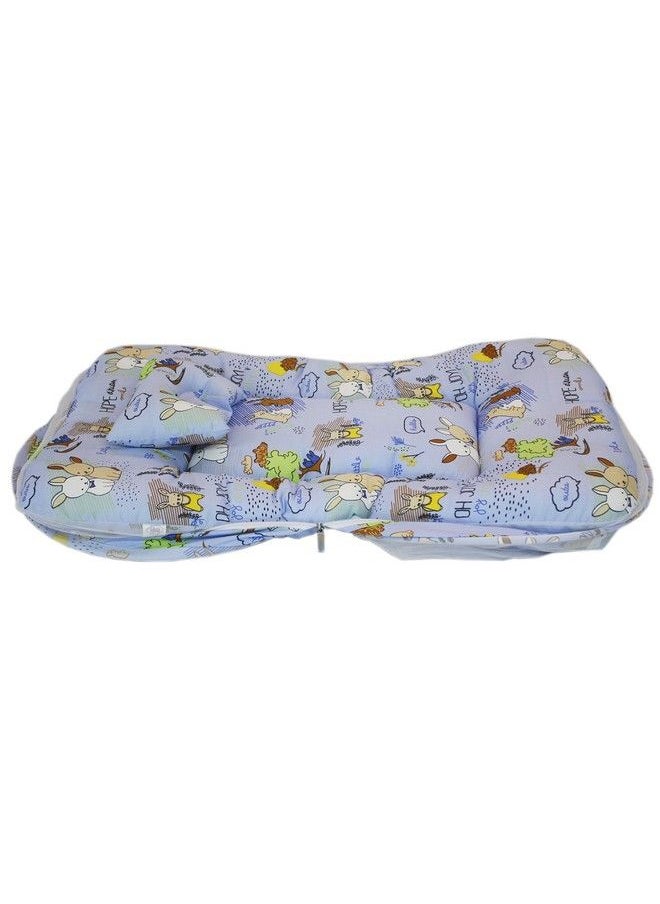 Amardeep and Co - Toddler Mattress With Mosquito And Insect Protection Net 70 * 40 Cms (Rabbit Mauve) - Image 1