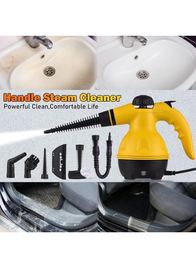 Portable Handheld Steam Cleaner 1000W – Multi-Purpose High-Temperature Steam Cleaning Machine with 9 Accessories for Home, Kitchen, Bathroom, and Car - Image 5