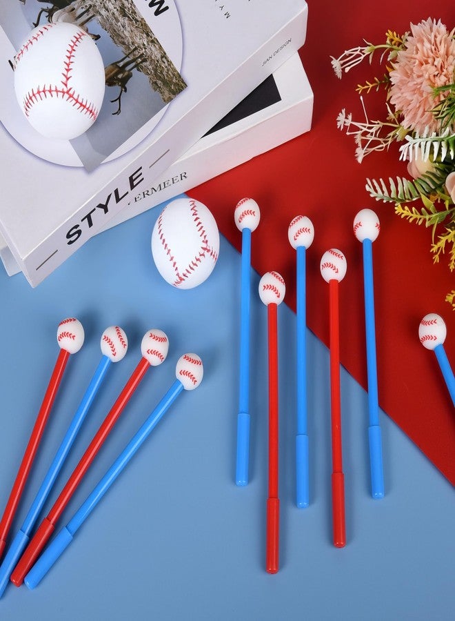 LiYiQ 25 Pcs Baseball Cartoon Cute Fun Pens Kawaii Baseball Shape Gel Black Ink Pen Cute Baseball Pens for Office Home Present - Image 4