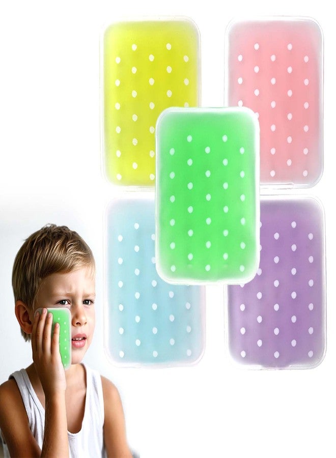 Ruheaou Reusable Boo Boo Ice Packs for Kids - Non-Toxic Cold Compress for Bumps & Injuries, 5-Pack Colorful Kids Ice Packs (BPA-Free, Child-Safe) - Image 1