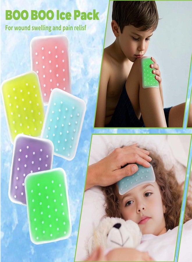 Ruheaou Reusable Boo Boo Ice Packs for Kids - Non-Toxic Cold Compress for Bumps & Injuries, 5-Pack Colorful Kids Ice Packs (BPA-Free, Child-Safe) - Image 5
