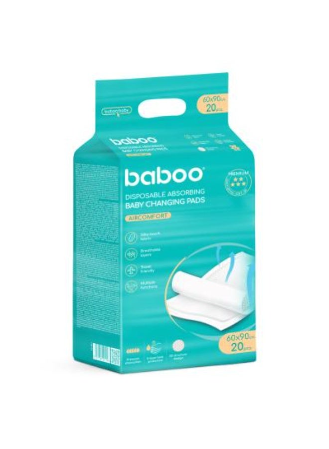 Baboo - Disposable Absorbing Changing Pads AirComfort - 60x90 - 20pcs