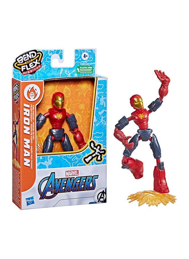 AVENGERS Marvel Avengers Bend And Flex Missions 6-Inch Bendable Action Figures  - Image 2