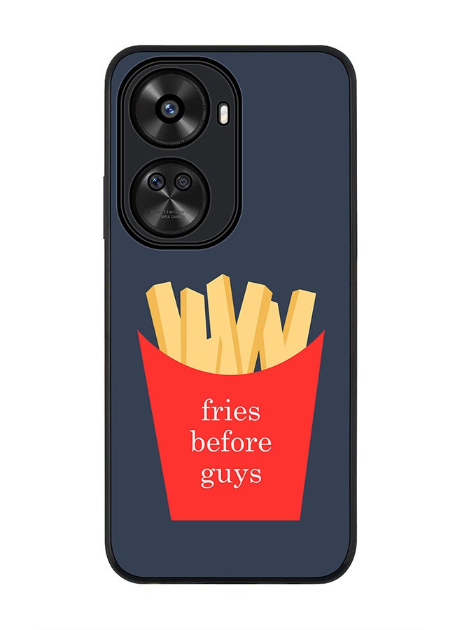 Stylizedd Rugged Black edge case for Huawei nova 12 SE / Huawei nova 11 SE 4G, Slim fit Case Flexible Anti Drop TPU Gel Thin Cover - Fries Before Guys - Image 1