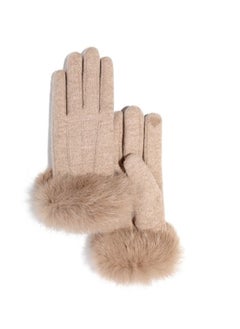 Women's Outdoor Plush Warm And Cold Proof Gloves In Winter