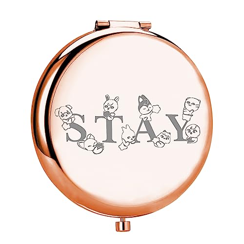 MYOSPARK K-POP Group Gift Stay Fandom Compact Makeup Mirror K-POP Music Lover Merchandise for K-POP Fans (Stay Mirror) - Image 1