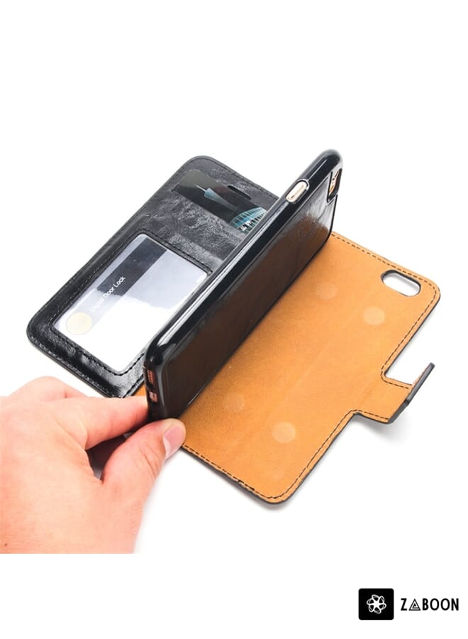 Zaboon Protective Case For vivo Y72 5G / iQOO Z3 Skin Feel Straw Hat Magnetic Buckle Leather - Image 4