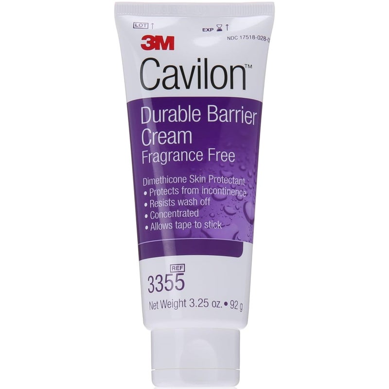 3M Cavilon 3M Durable Barrier Cream Unscented 3.25 Ounce (92G) Tube by Cavilon 2 tubes - Image 1