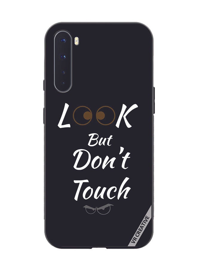 VR CREATIVE Protective Case Cover For OnePlus Nord Look But Don't Touch Design Multicolour - Image 1