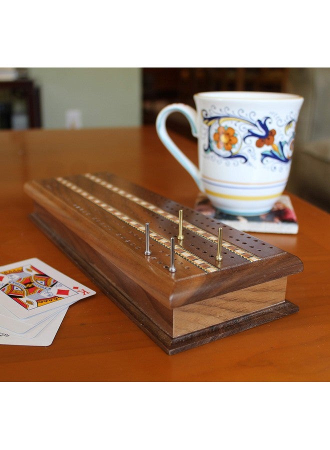 WE Games Standard Metal Cribbage Pegs with Velvet Pouch - Set of 6 (3 Brass, 3 Silver) - Image 4