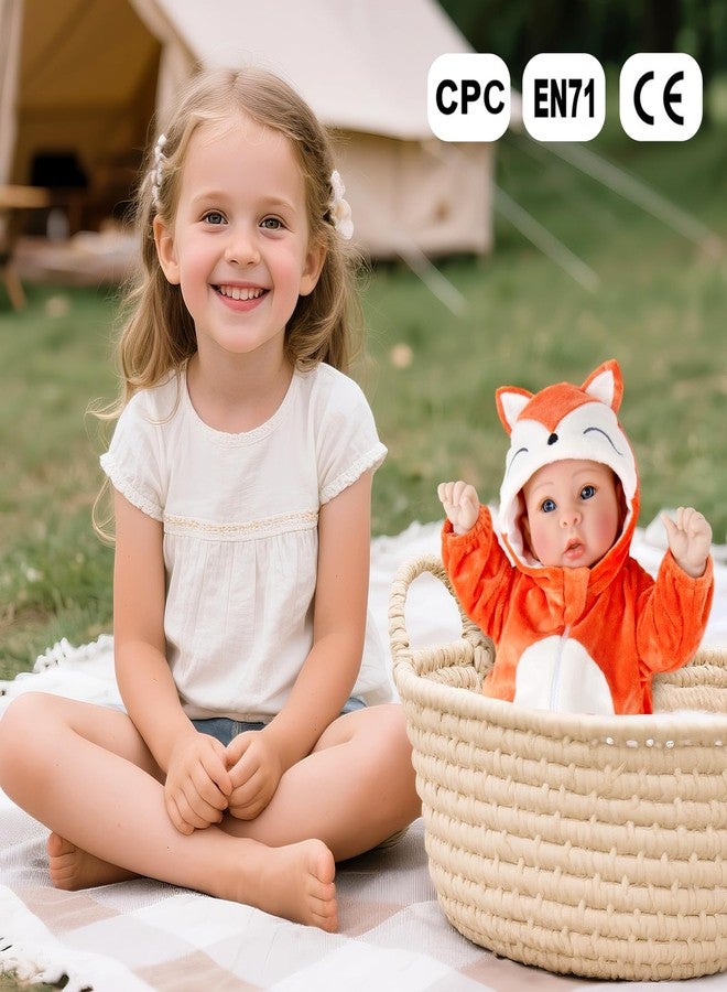 Aori Baby Dolls Lifelike 17 Inches - Realistic Baby Girl Doll Set with Feeding Toy Kit That Look Real, Nice Companion Gift Set for Kids, Grand-Parents, Collection - Image 5