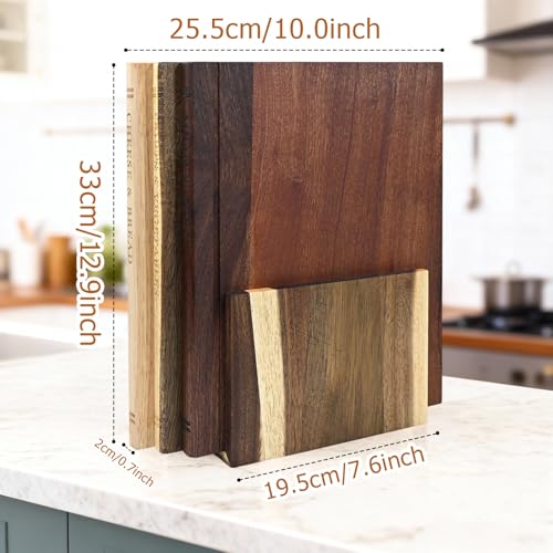 GDGJWL Acacia Wood Cutting Board Book Set, 3-Piece Decorative Chopping Boards with Stand | Book-Shaped Design| Dishwasher Safe for Easy Cleaning | Ideal for Meat, Vegetables | Unique Gift for Home Cooks - Image 2