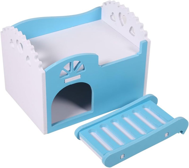 klarako Hamster House, Hideout Hut for Small Animals Castle Sleeping House Nest Exercise Toy Like Dwarf Hamster and Mouse (Blue) - Image 5